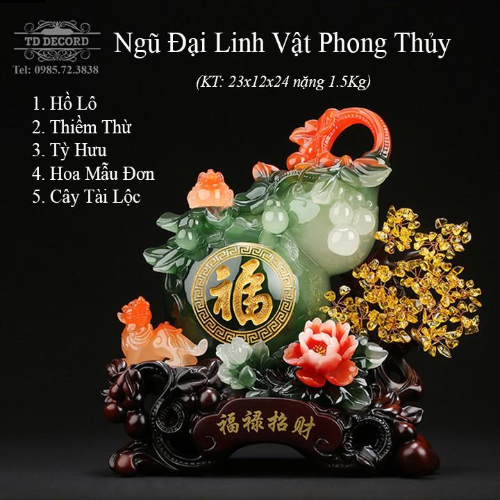 Tượng Phong Thủy Hồ Lô | Hoa Mẫu Đơn | Thiềm Thừ | Tỳ Hưu | Cây Tài Lộc May Mắn Phong Thủy