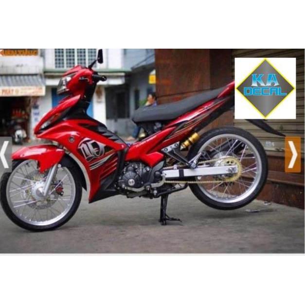 Tem rời exciter 2011 Lc dán xe đỏ 3 lớp chống nước ko bay màu