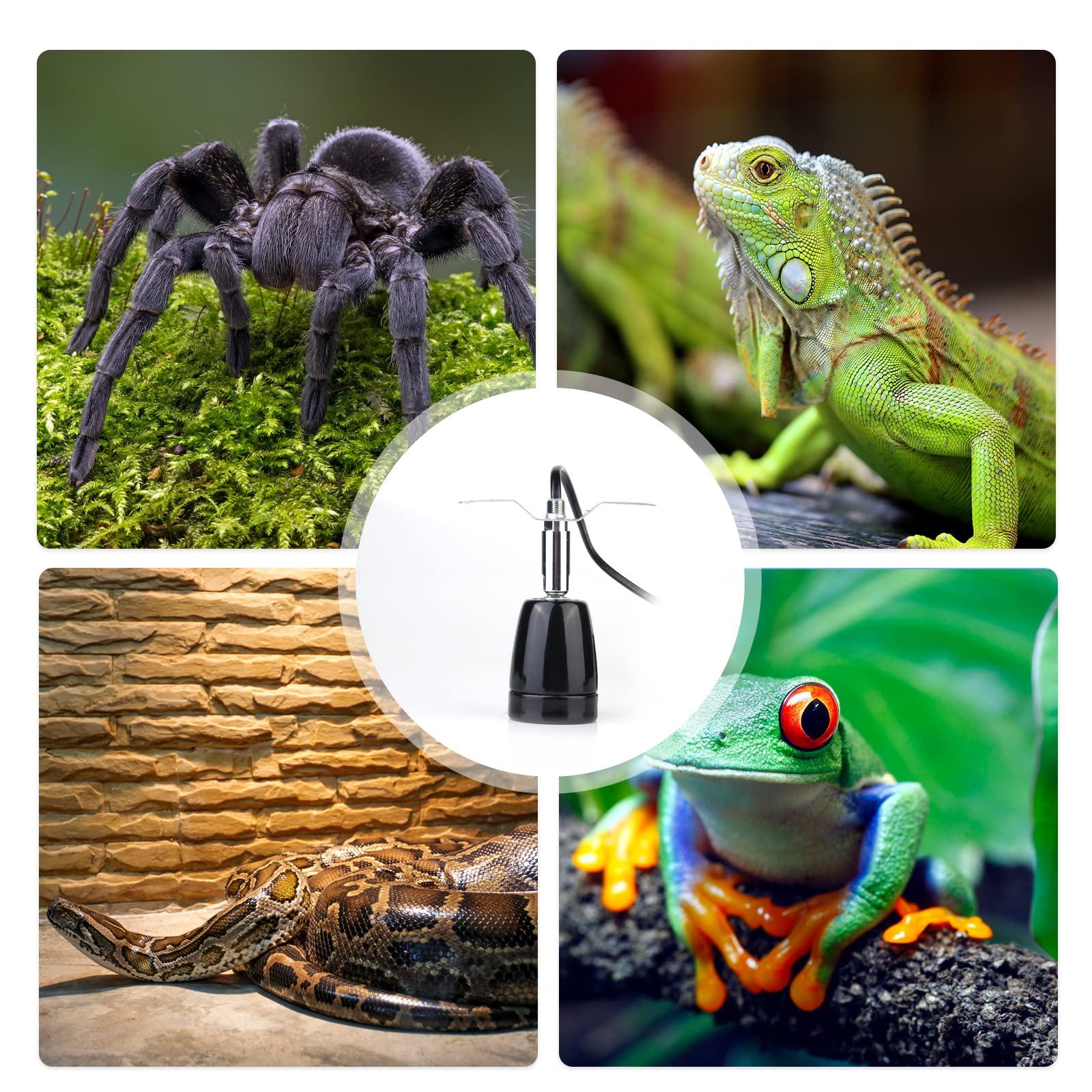 Khung đèn sưởi, khung đèn chiếu sáng đèn nhiệt E27 E27 Phiên bản E27 VỚI Cáp cho Thịt bò sát Thủy cung, đèn UV đèn chiếu sáng Đèn làm nóng Ánh sáng ban ngày