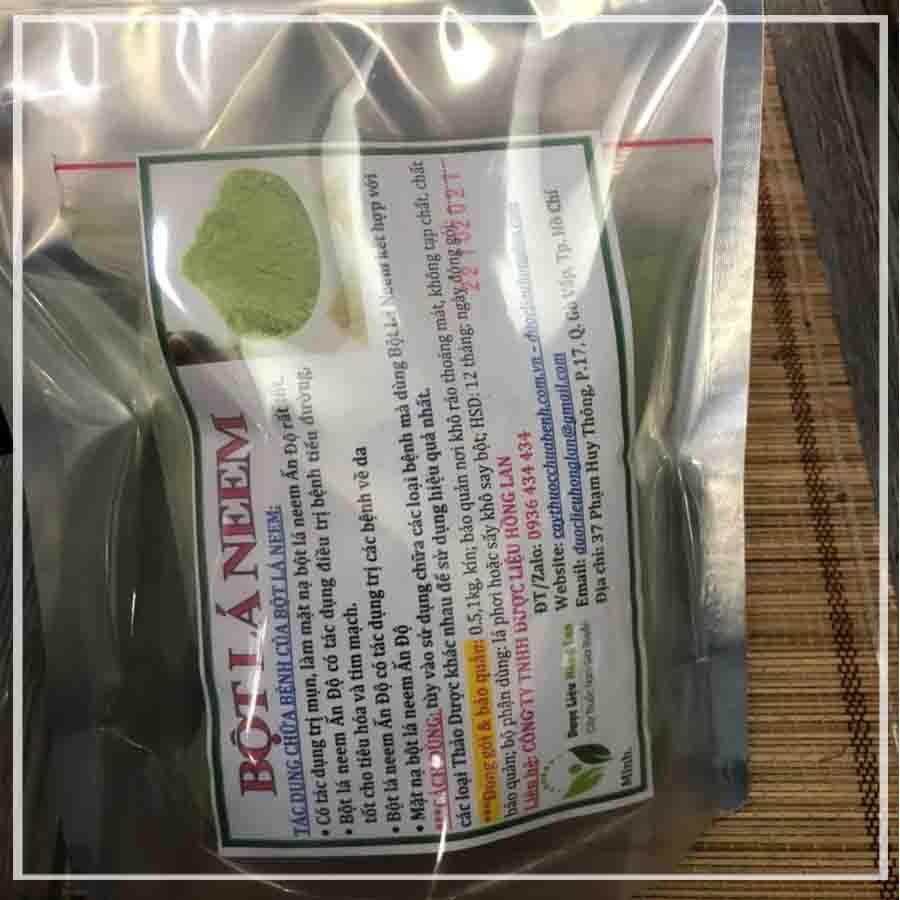 Bột lá Neem Ấn Độ 500g sấy lạnh 100% nguyên chất hữu cơ sấy lạnh, xay mịn - Dùng uống hoặc đắp mặt nạ