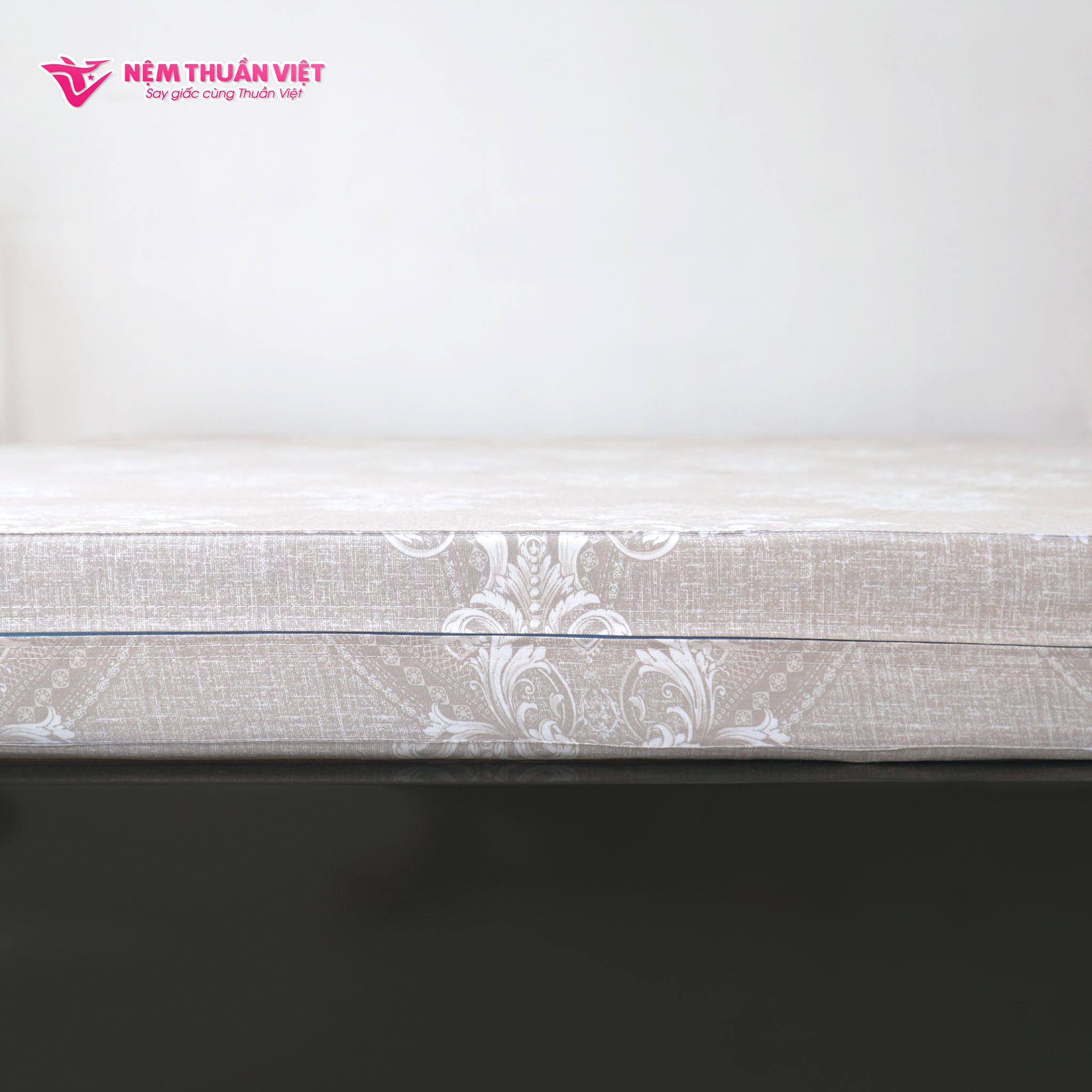 (1m8x2mx10cm) Nệm Bông Ép Gấp 3 Thuần Việt Dominic Cao Cấp, Thoáng Mát, Kháng Khuẩn, Nâng Đỡ Cơ Thể