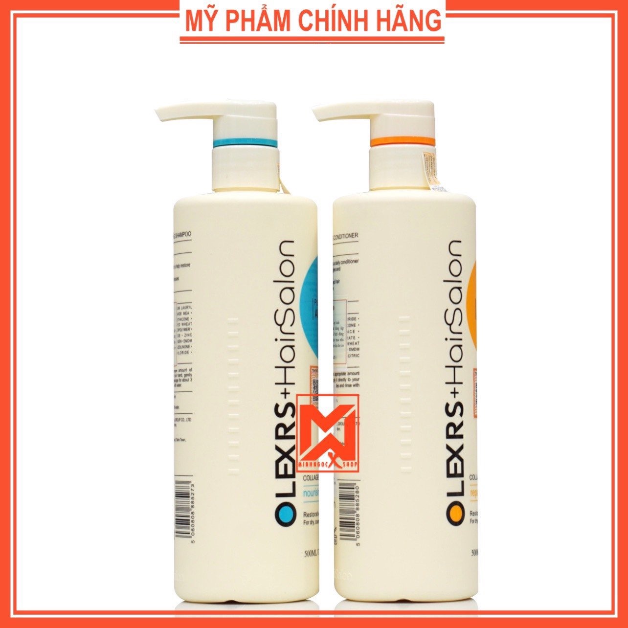 Dầu gội xả Olexrs Hair Salon 500ml, phục hồi, ngừa rụng kích mọc tóc