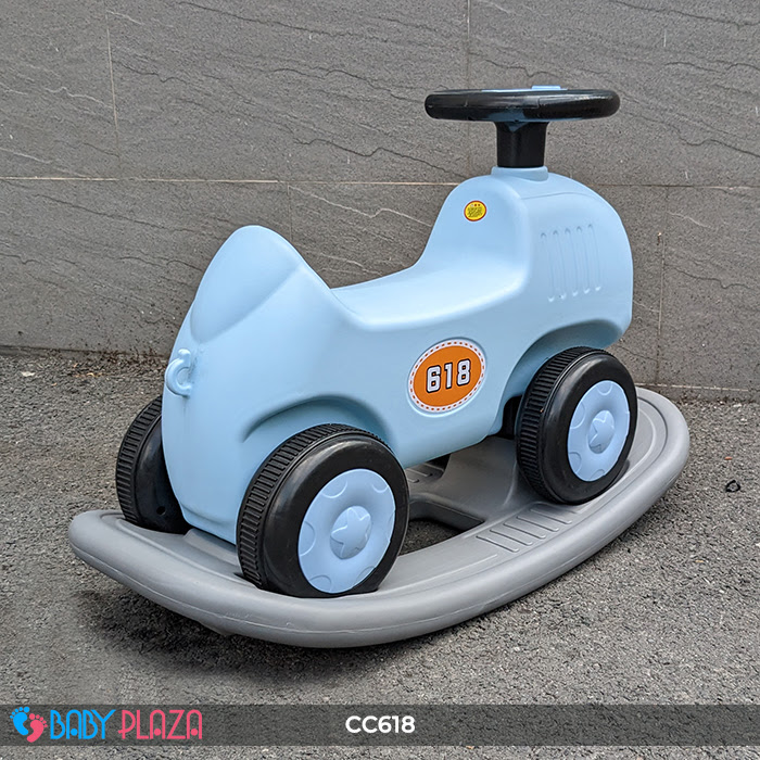 Chòi chân bập bênh 2 trong 1 BABY PLAZA CC618 có đèn nhạc