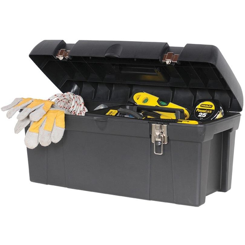 HỘP DỤNG CỤ (NHỰA) 24&quot;/(602X292X284MM) KHÓA SẮT STANLEY STST24113 - HÀNG CHÍNH HÃNG