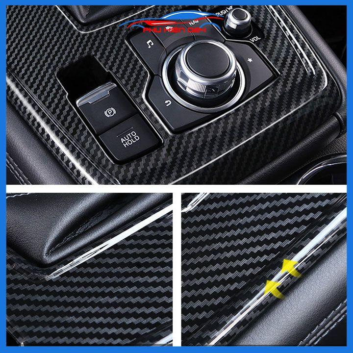 Ốp nội thất xe ô tô CX8, CX-8 2019-2020-2021-2022 nhựa ABS vân cacbon