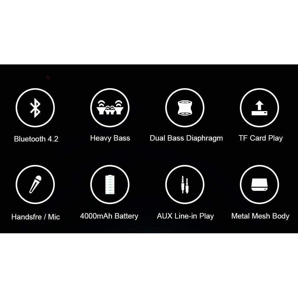 Loa Bluetooth Không Dây ZEALOT S16 Âm Thanh Siêu Trầm 3D Tích Hợp Micro