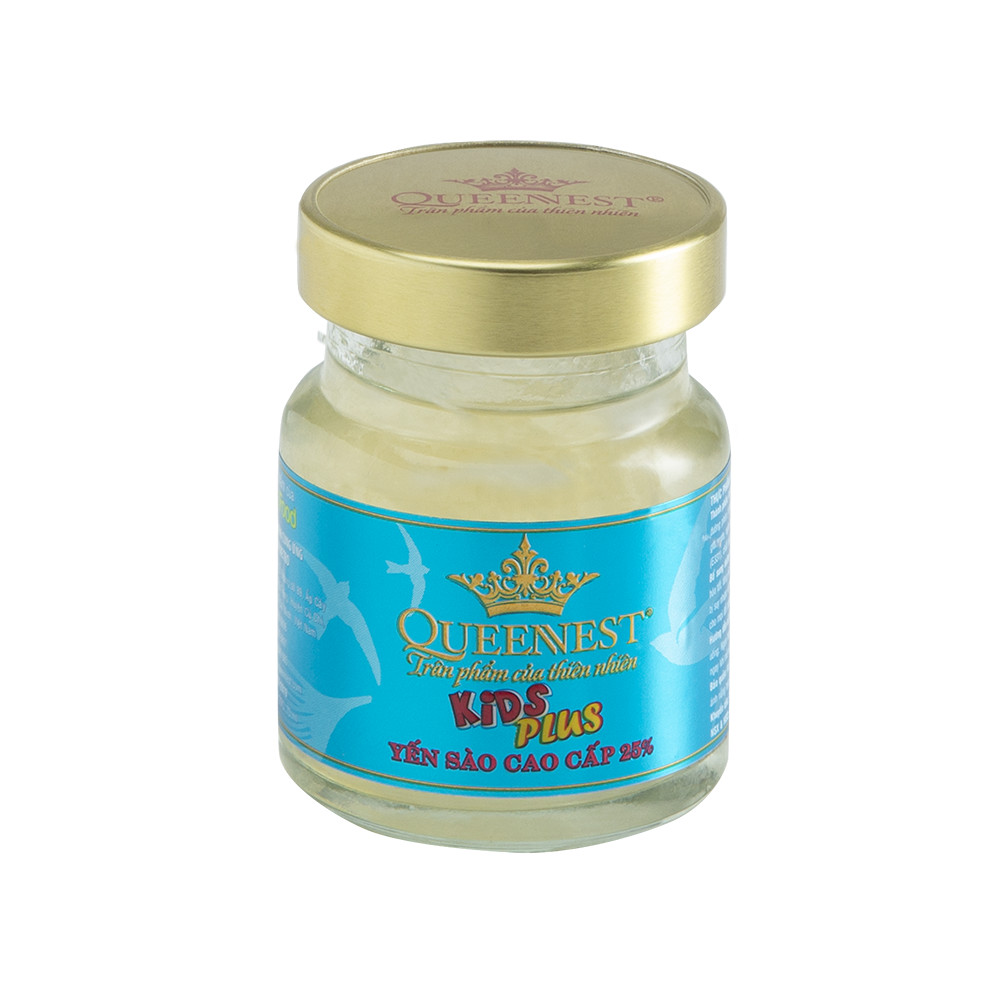 Lốc 6 hũ yến KIDS PLUS 25% (Hũ 70ml) - Yến QUEENNEST