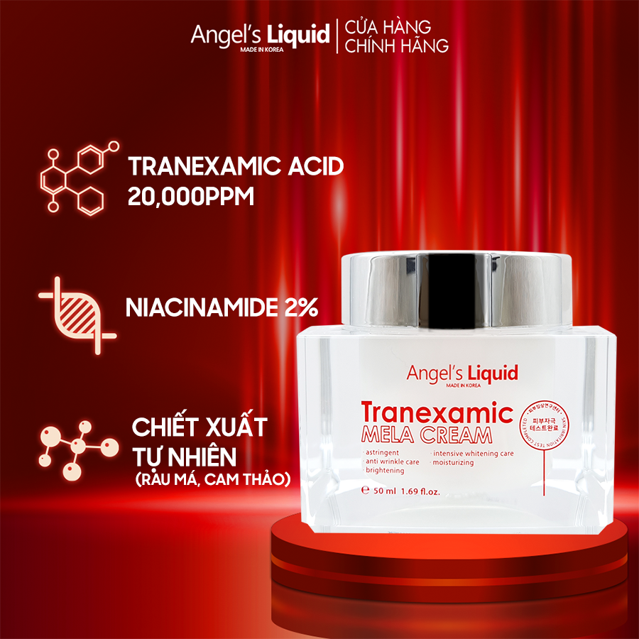 Kem Dưỡng Tranexamic Acid Mờ Nám Chuyên Sâu Angel's Liquid Mela Cream