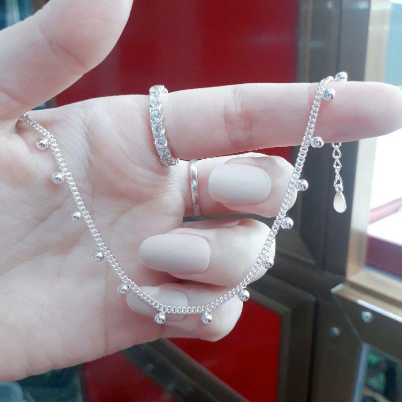 Lắc tay bạc phối bi  YN JEWELRY