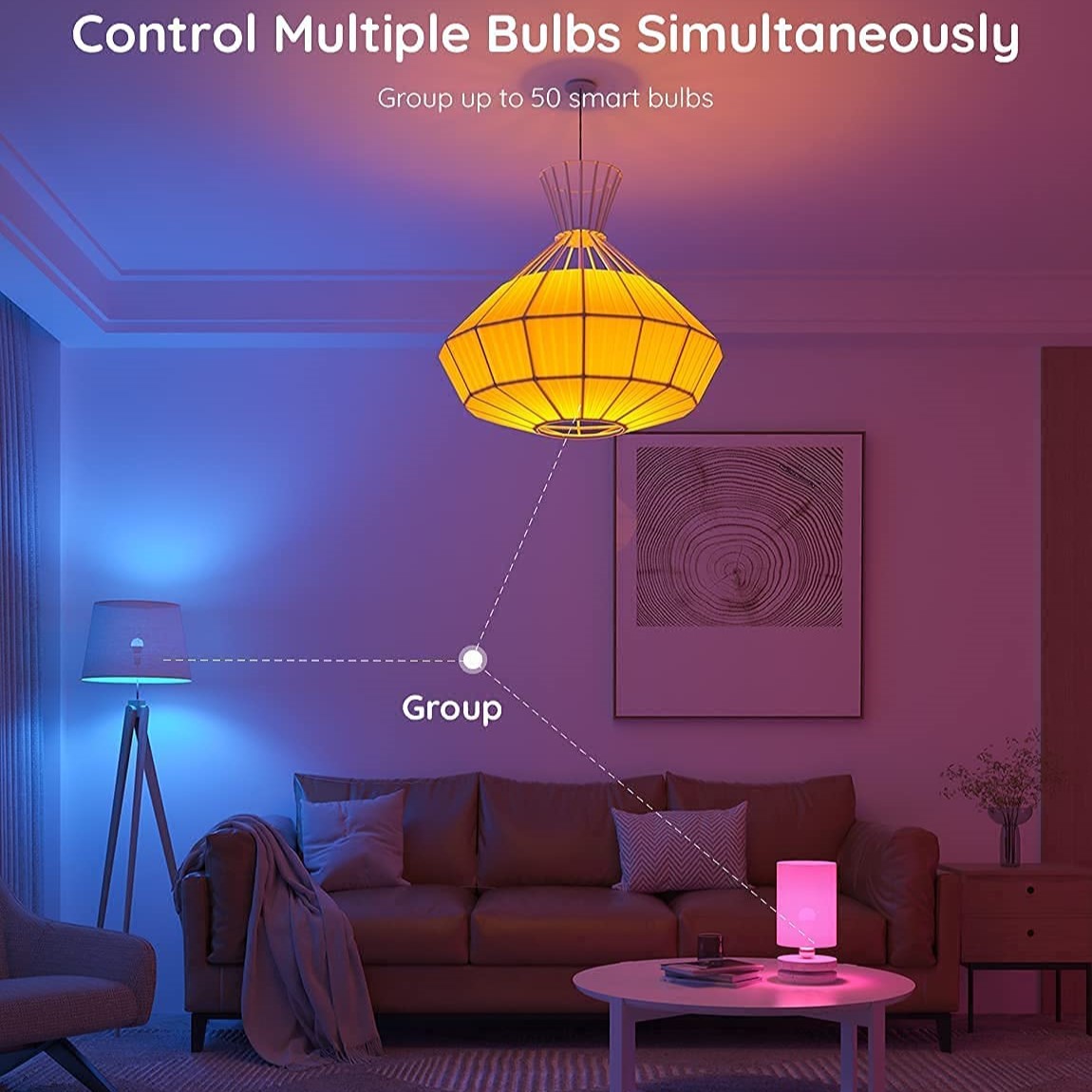 Đèn LED thông minh Govee Bluetooth LED Bulb H6001 | Bóng led 16 triệu màu, có hẹn giờ, điều khiển thông minh | Hàng chính hãng