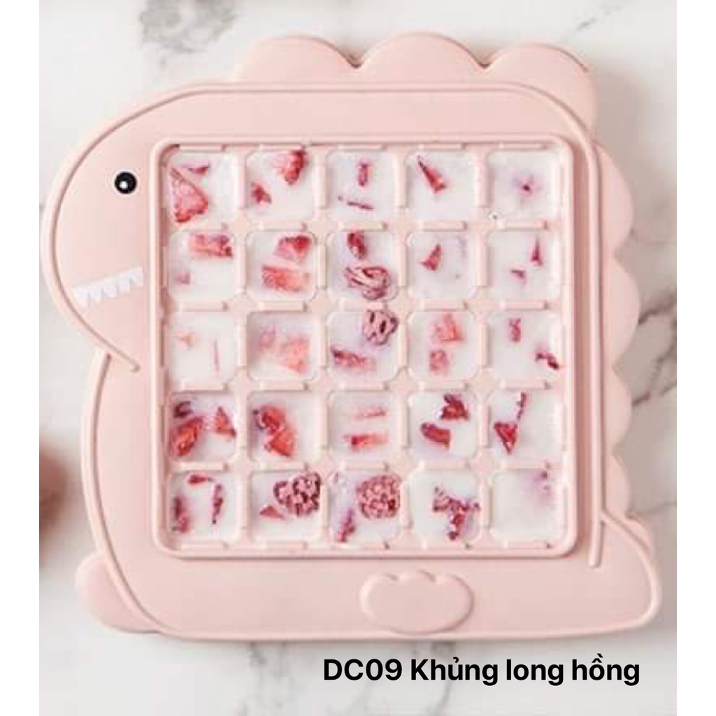 Khay Làm Đá Làm Thạch Rau Câu Silicone 25 Viên Khuôn Làm Kem Hoạt Hình Siêu Cute Đồ Dùng Nhà Bếp - Hàng Chính Hãng MINIIN