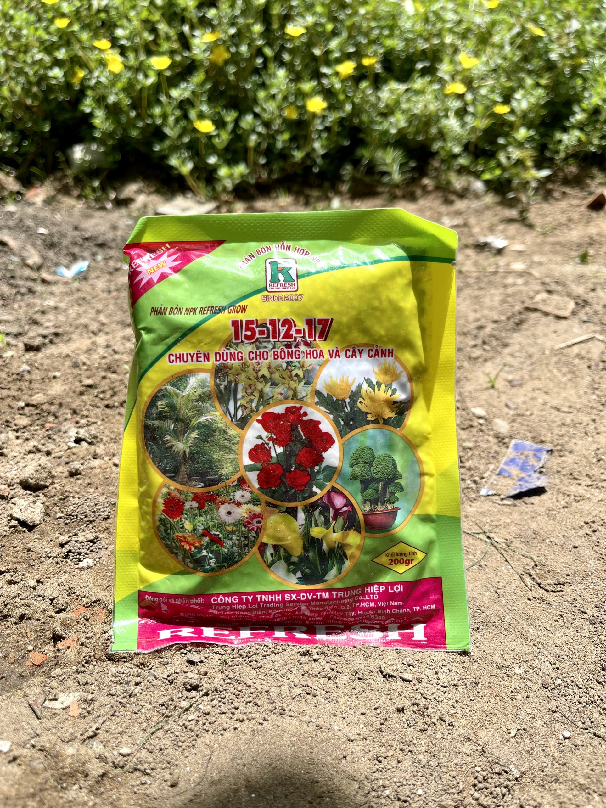 Phân NPK Refresh grow 15-12-17 gói 200gr