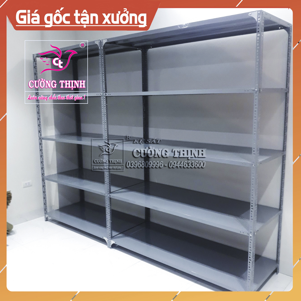 Kệ sắt đa năng 5 Tầng, Cao 2m x Dài 1m5 x Rộng 40cm, Kệ sắt trưng bày, trọng tải 100kg/tầng