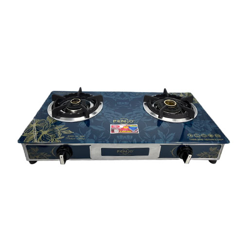 Bếp gas đôi mặt kính Kiềng Gang Pengo PG-8088A( Hàng chính hãng)