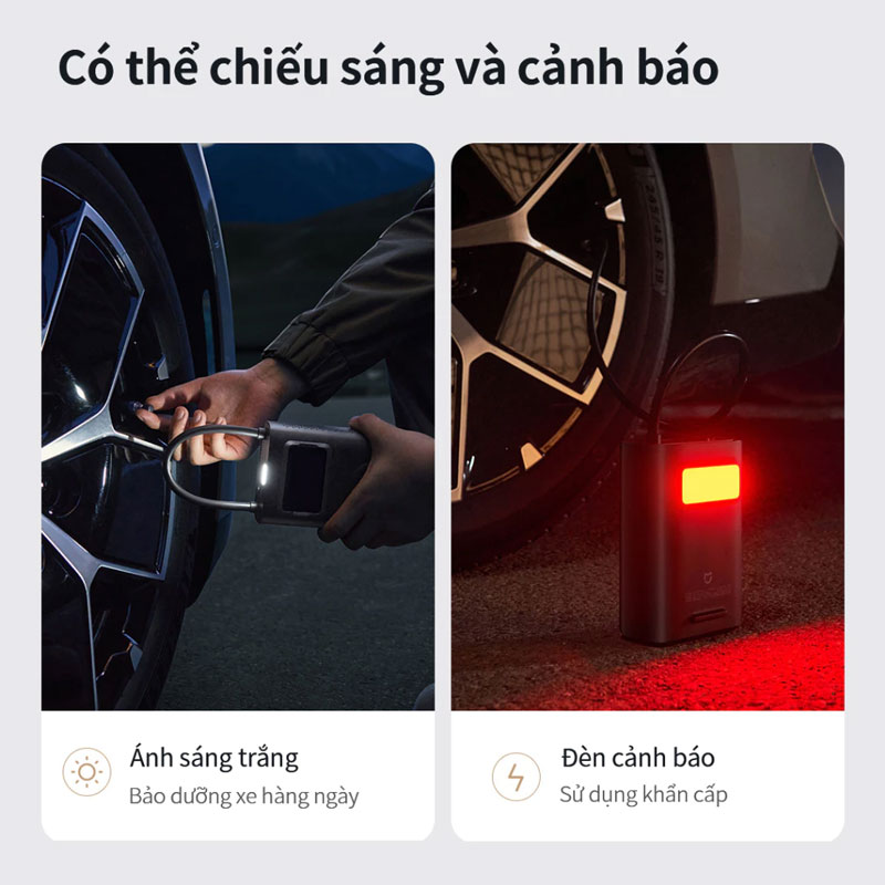 Máy bơm hơi Xiaomi Mijia Gen 2 Pro Bicycle Pump MJCQB07QW - Hàng nhập khẩu