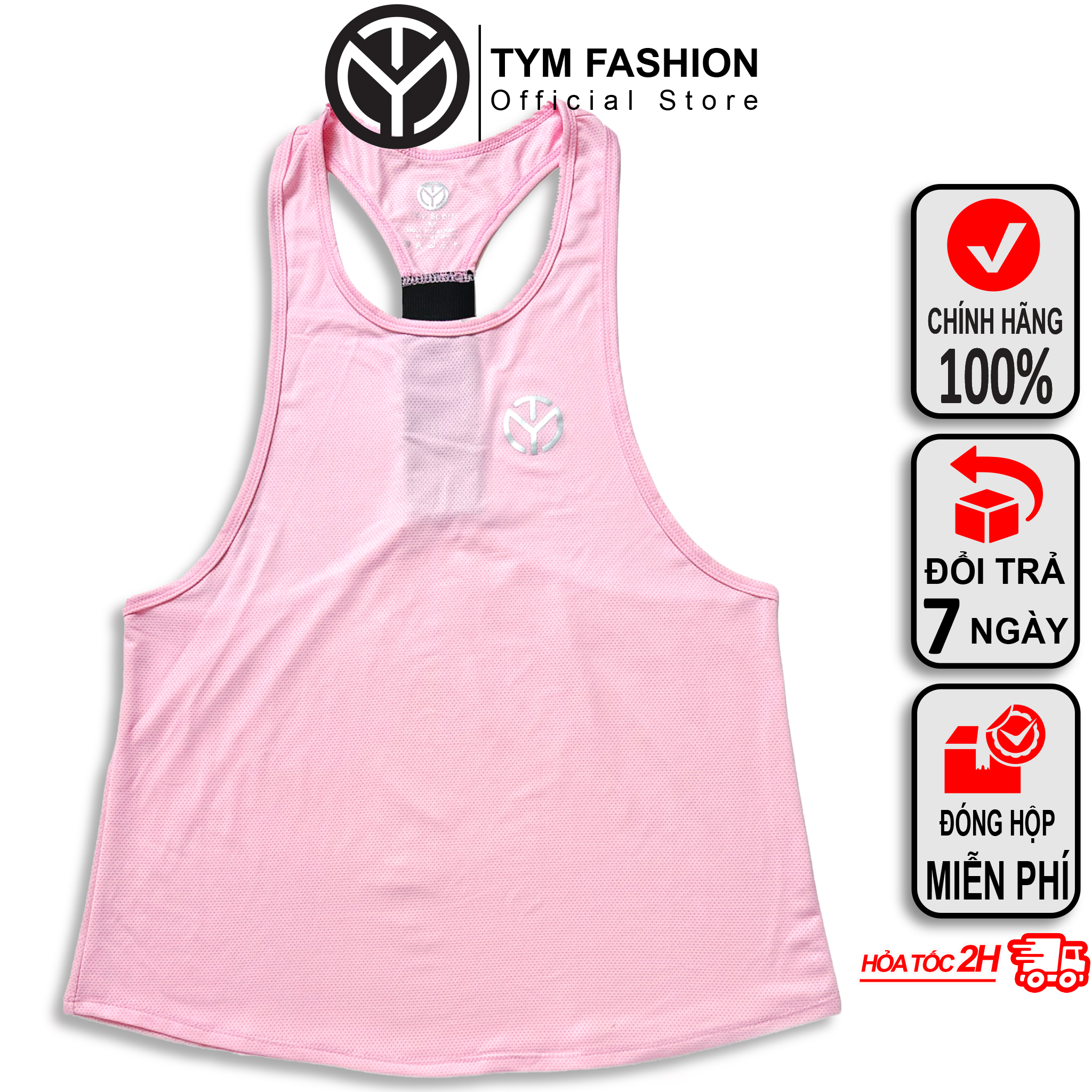 Áo tank top tập gym yoga thể thao Nữ TYM Form rộng - thun lưới thông thoáng mát mẻ AWT001 - TYM FASHION