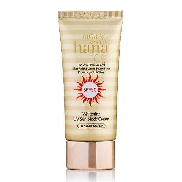 Hình ảnh Kem Chống Nắng Cao Cấp Lâu Trôi Dành Cho Da Dầu Mụn RIORI Whitening UV Sun Block Cream SPF 50+/PA+++ 50g