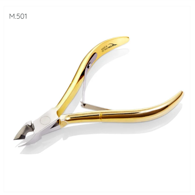 Kềm cắt móng Kềm Nghĩa M501 thép chuyên dụng mạ vàng 2 chống 2 mang vuông