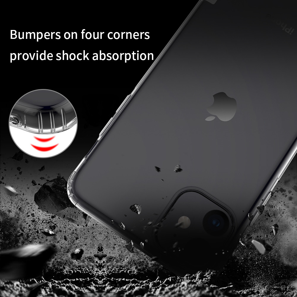 Ốp lưng dẻo cho iPhone 11 hiệu Nillkin mỏng 0.6mm, chống trầy xước - Hàng chính hãng