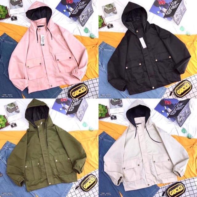 ÁO KHOÁC KAKI HỘP NAM NỮ HÌNH THẬT HÀNG BAO ĐẸP, BAO CHẤT