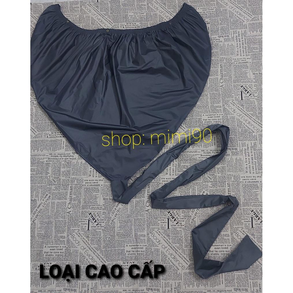 Túi hứng nước xịt rửa điều hòa, áo vệ sinh máy lạnh vải tổ ong màu xám bạc như hình