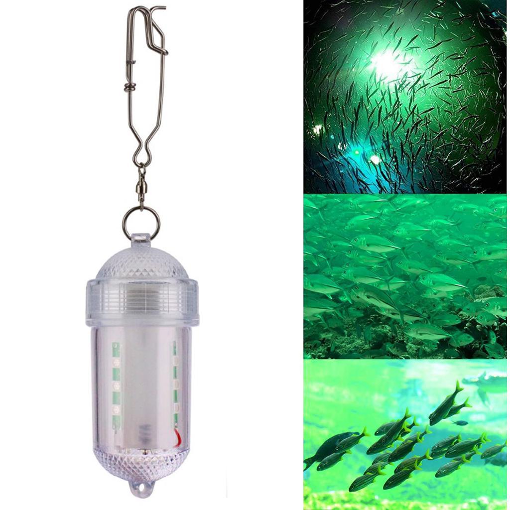 LED  Night Glow Underwater Attracting Lamp Fishing  Green