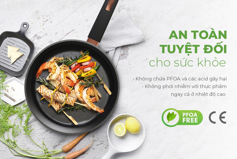 Chảo Chống Dính Ultra Titalium Đáy Từ Sunhouse ST20B - Hàng Chính Hãng