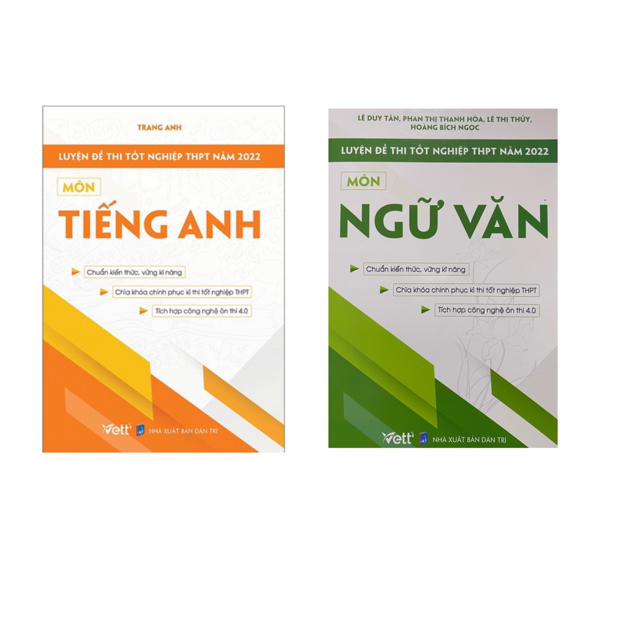 Combo 2 cuốn Luyện đề thi tốt nghiệp THPT năm 2022 môn Tiếng Anh + Ngữ Văn