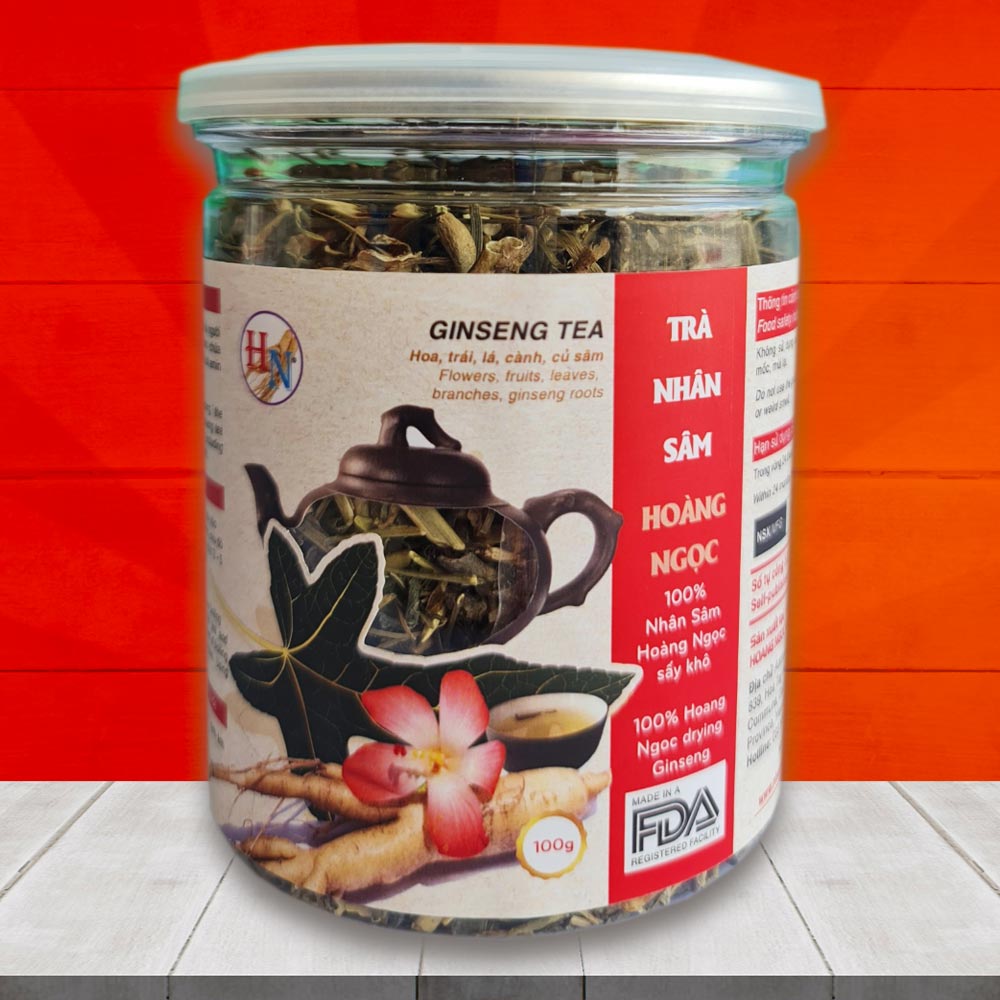 Trà nhân sâm hũ 100g - Hoang Ngoc Global