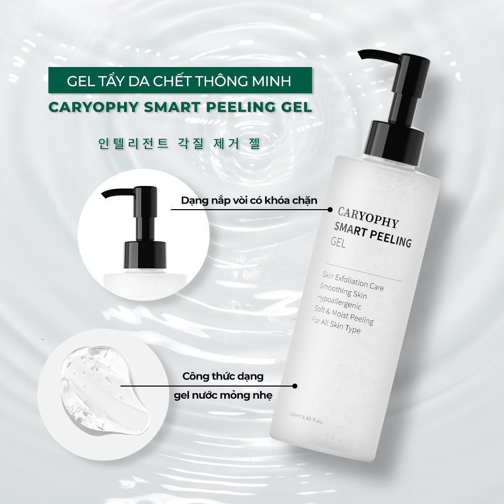 Combo 2 SP Tẩy Tế Bào Chết, Ngăn Ngừa Mụn, Hỗ Trợ Giảm Mụn Thâm Caryophy