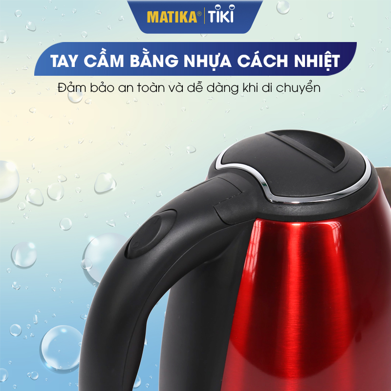 Ấm Siêu Tốc MATIKA Inox 1.8L MTK-19  Hàng Chính Hãng Bảo Hành 12 Tháng