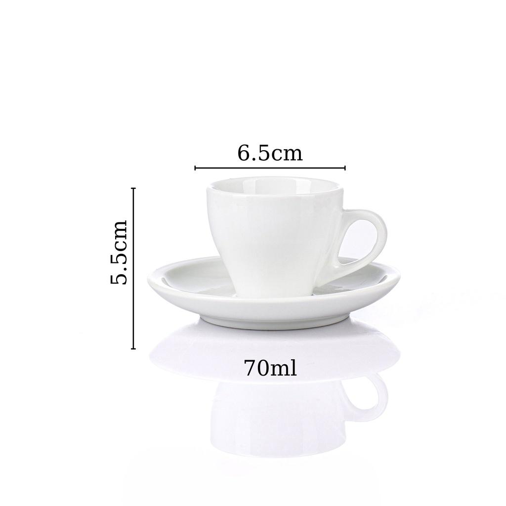 Tách cafe - Tách uống trà - Bộ uống Coffee - Cốc Espresso 70ml - Bát Tràng cao cấp