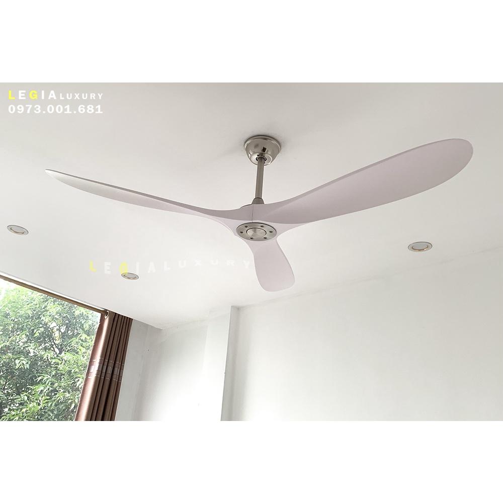 Quạt Trần Hiện Đại Gió Mạnh Lê Gia LGFAN713T - Chiều Cao 25cm - Sải Cánh 155cm - Bảo Hành 5 Năm