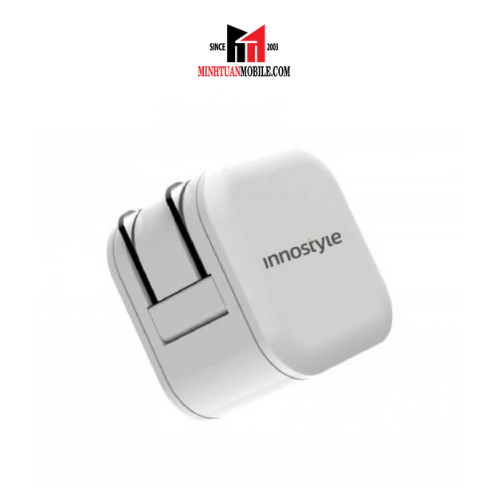 Cốc sạc Innostyle 2 cổng 12W USB-A Minigo 2 Smart Charging Ai - 2021 Hàng chính hãng
