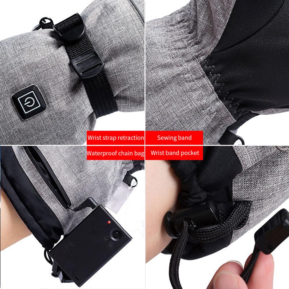Electric Heating Glove Skiing Glove Windproof Heating Glove USB Glove Riding Glove Winter Cycling Glove