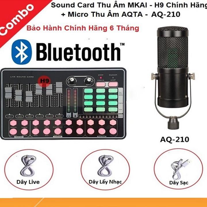 Mic Thu ÂM AQTA AQ210 Chính Hãng, thiết kế đẹp mắt, lọc âm đỉnh cao, khử nhiễu hiệu quả, bắt âm cực tốt