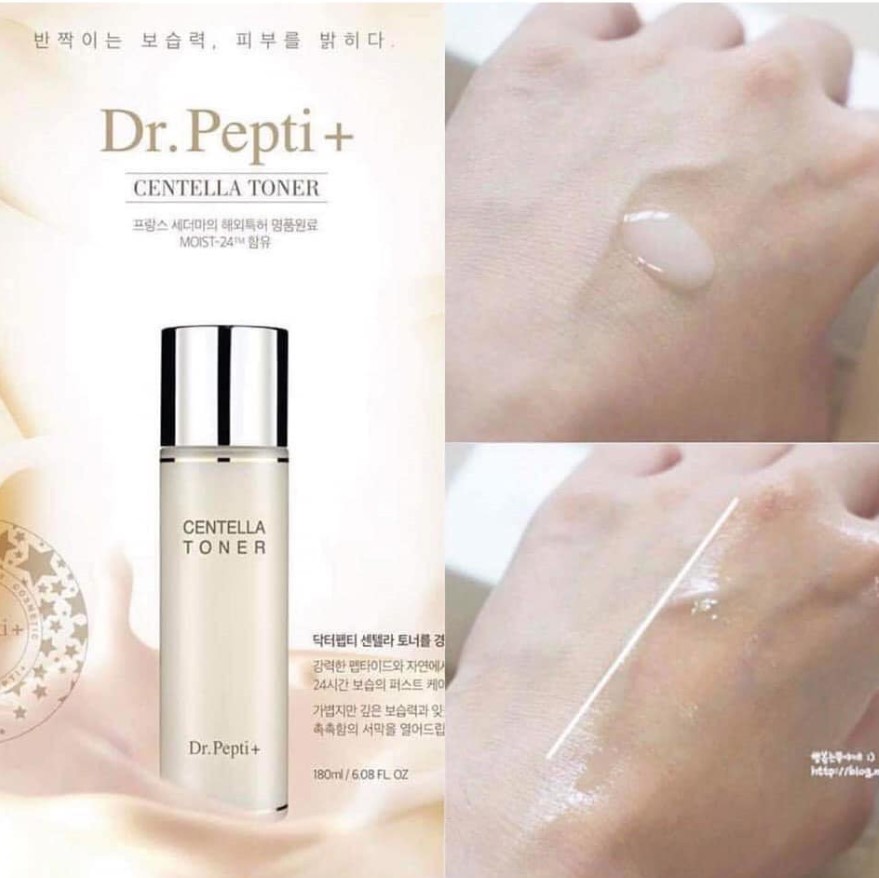 Nước Hoa Hồng Dr.Pepti+ Centella Toner 180ml