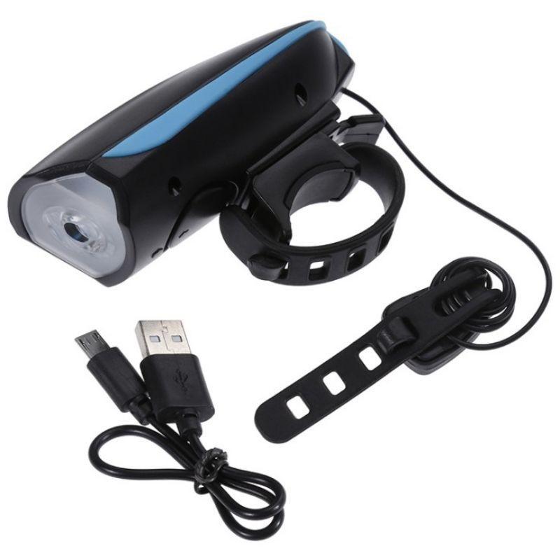 Đèn kèm Còi Xe Đạp thể thao Địa Hình - Có Usb cắm sạc
