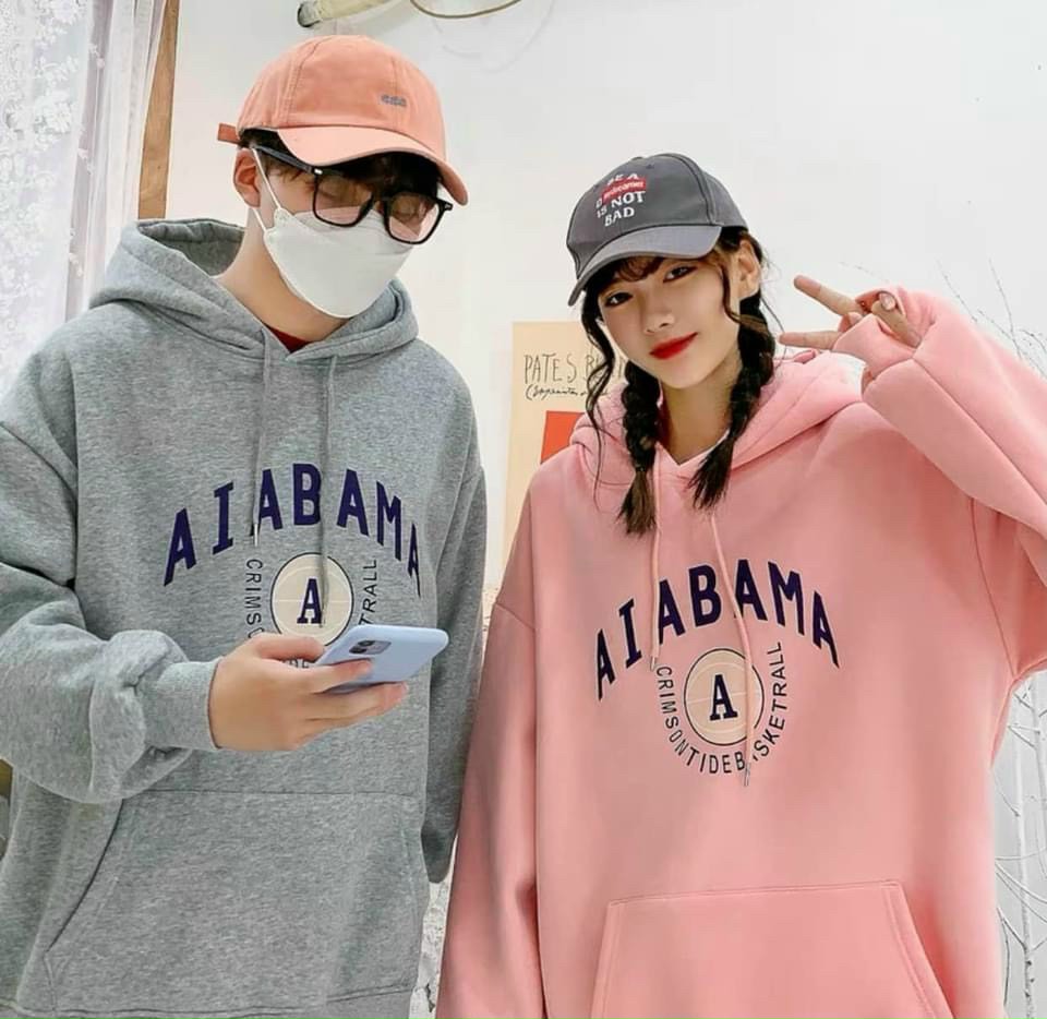 Áo Hoodie - Khoác Nỉ Ngoại Có Nón Mũ Chữ ALAPAMA - Cặp Đôi Nam Nữ Chống Nắng , Lạnh - Form Rộng Unisex Hàn Quốc Đẹp