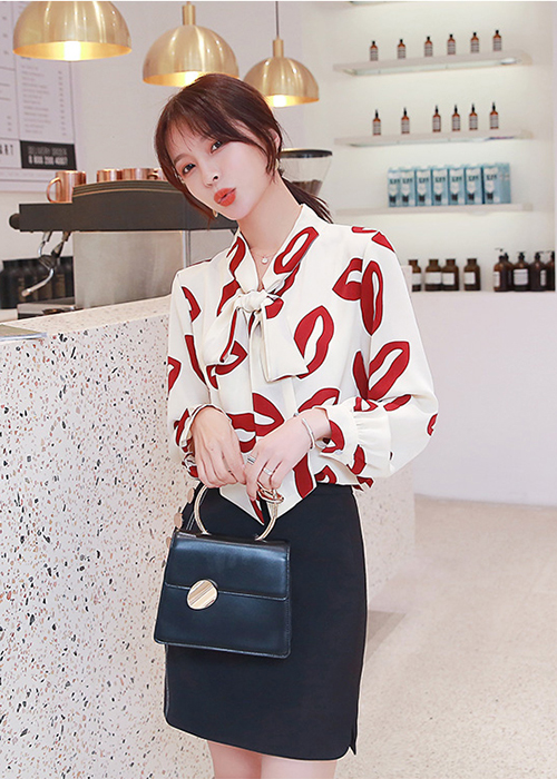 Áo Sơ Mi Nữ Thắt Nơ Cổ Thanh Lịch