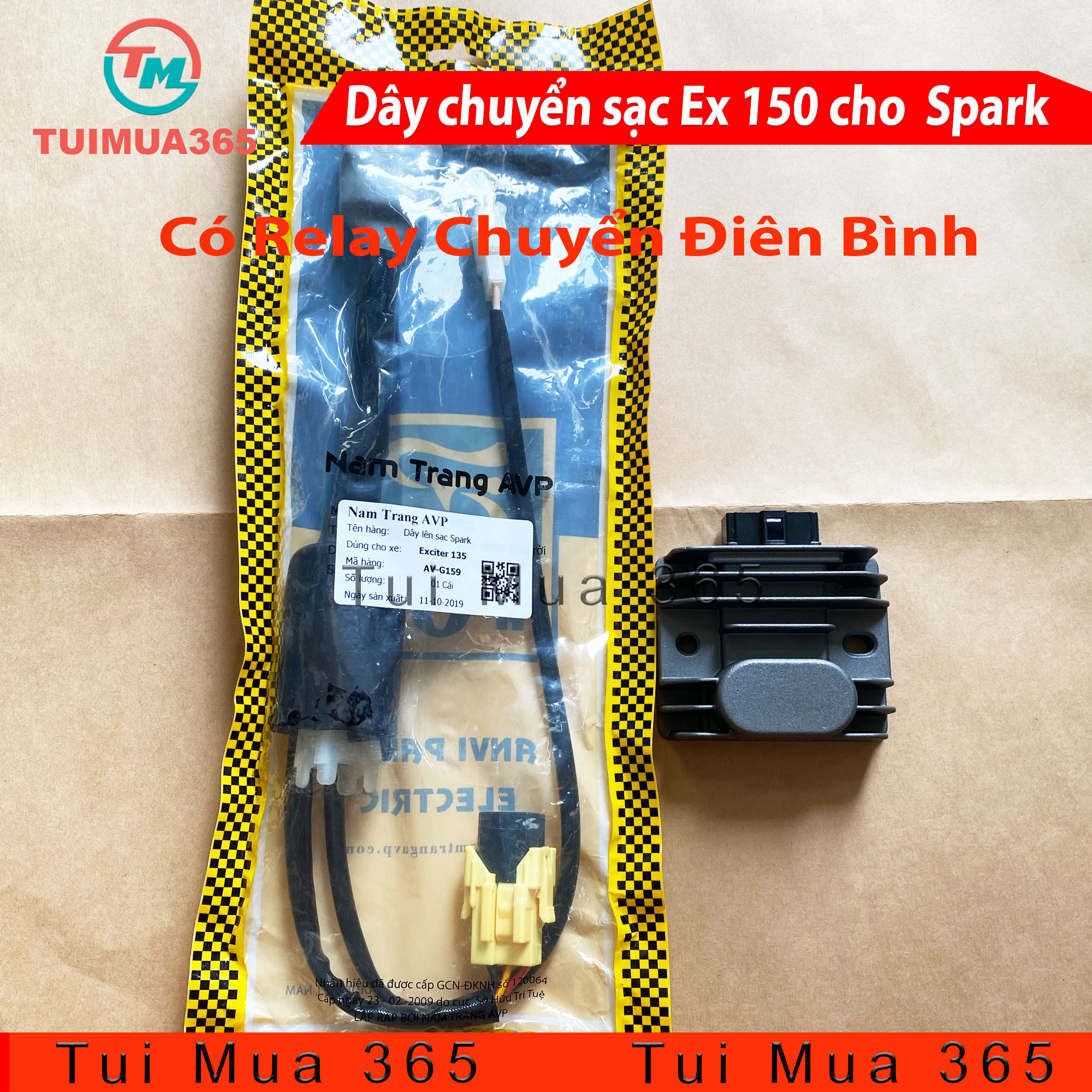 FULL BỘ DÂY CHUYỂN SẠC EXCITER 150 CHO SPARK 135CC