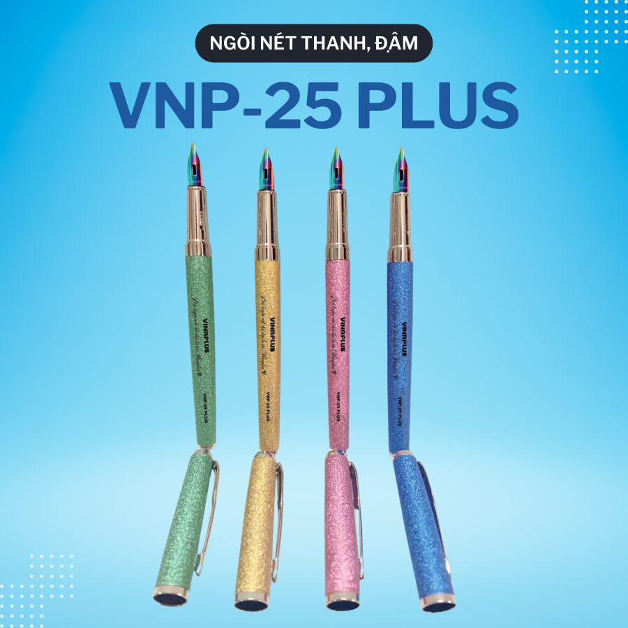 Bút Máy Ngòi Lá Tre Tách Đôi Vinaplus VNP-025 Tạo Thanh Đậm Luyện Viết Chữ Đẹp