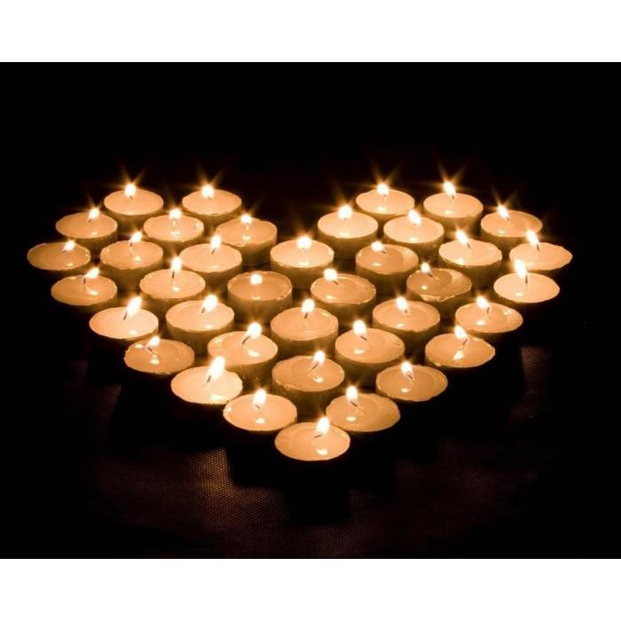 Hộp 50 viên tealight xếp hình, nến xông đèn tinh dầu