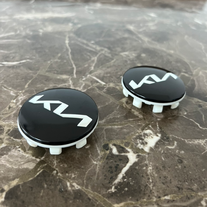 Logo chụp mâm, ốp lazang bánh xe ô tô Kia đường kính 58mm