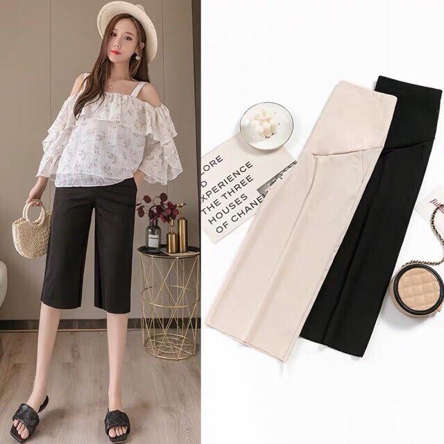 Quần short lửng thời trang cho mẹ bầu 40-100kgsẵn hàng giao ngay