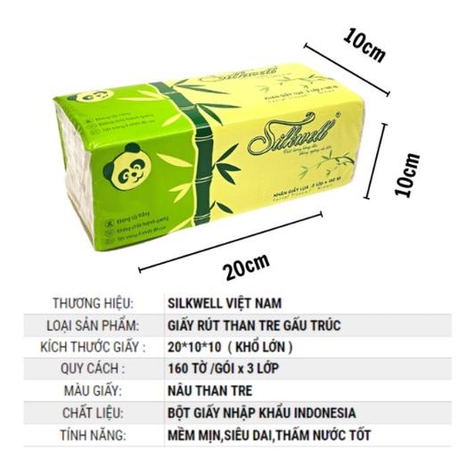 2 gói Giấy ăn gấu trúc Silkwell