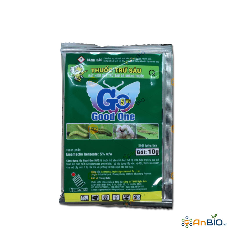 THUỐC TRỪ SÂU SINH HỌC GO GOOD ONE 5WG Gói 10g