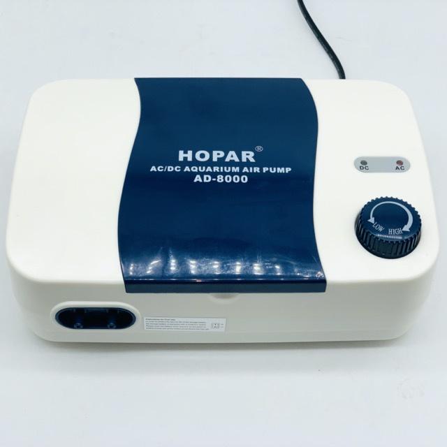 Máy sủi tích điện bể cá Hopar AD-8000