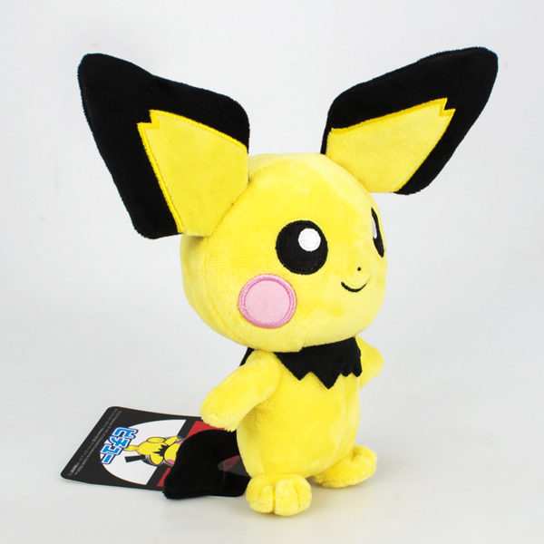 Gấu Bông Pokemon Pichu (35 Cm) Gb09 (Màu Vàng Phối Đen) (Tặng 1 Đèn Led 8 Bóng Siêu Sáng Cắm Cổng Usb)