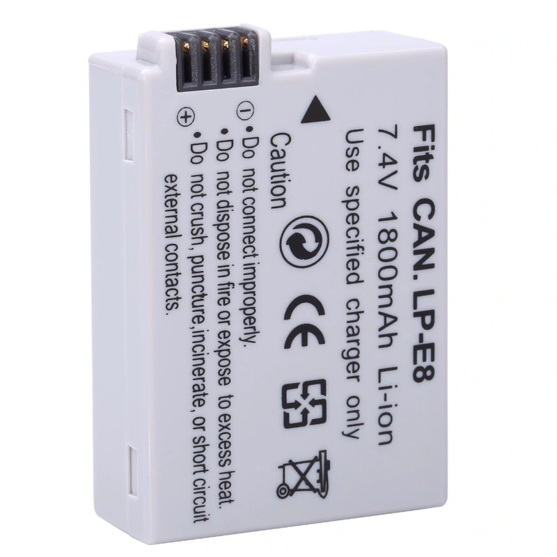 Pin Dành Cho Máy Ảnh Canon LP-E8 1800mAh